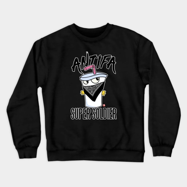 ANTIFA SUPER SOLDIER Crewneck Sweatshirt by TeeLabs